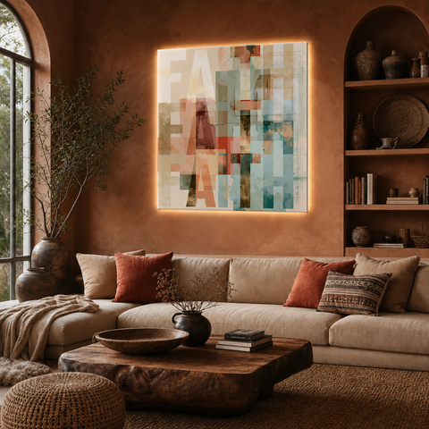 FAITH Acrylic Wall Art – Serene Spiritual Home Decor