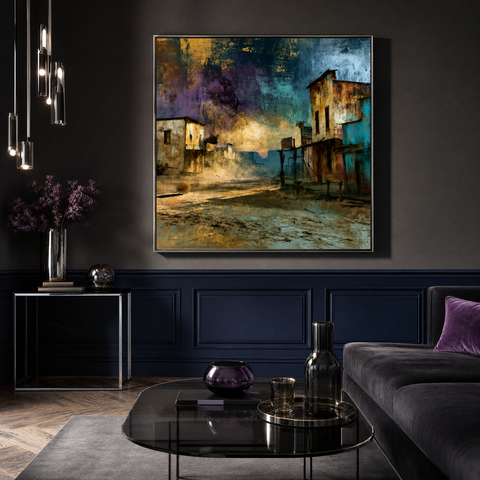 Ghost Town  Moody Western Desert Brushed Aluminum
