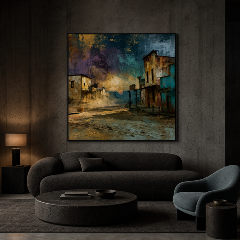 Ghost Town  Moody Western Desert Brushed Aluminum