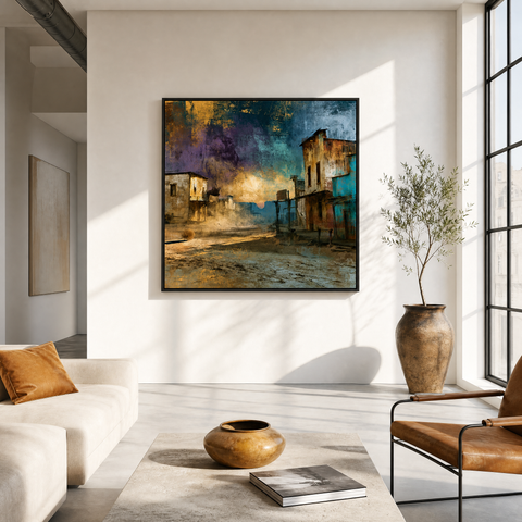 Ghost Town  Moody Western Desert Brushed Aluminum