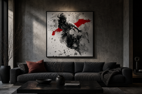HE Momentum and Stillness Aluminum Print - Abstract Fine Art Wall Decor - Modern Industrial Metallic Brushed Metal Wall Art for Living Room