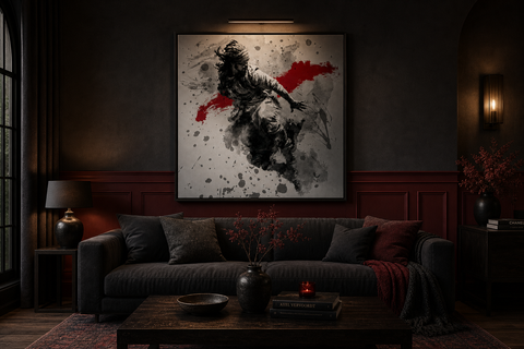 HE Momentum and Stillness Aluminum Print - Abstract Fine Art Wall Decor - Modern Industrial Metallic Brushed Metal Wall Art for Living Room