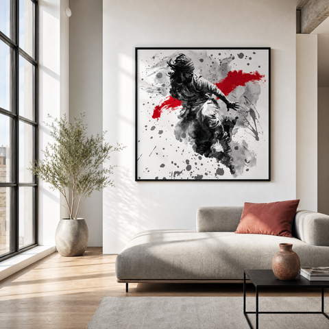 HE Momentum and Stillness Aluminum Print - Abstract Fine Art Wall Decor - Modern Industrial Metallic Brushed Metal Wall Art for Living Room