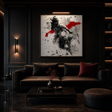 HE Momentum and Stillness Aluminum Print - Abstract Fine Art Wall Decor - Modern Industrial Metallic Brushed Metal Wall Art for Living Room