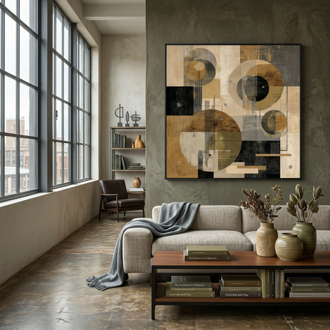 Ordered Motion - Aluminum Print | Geometric Abstract Wall Art | Modern Decor Gift
