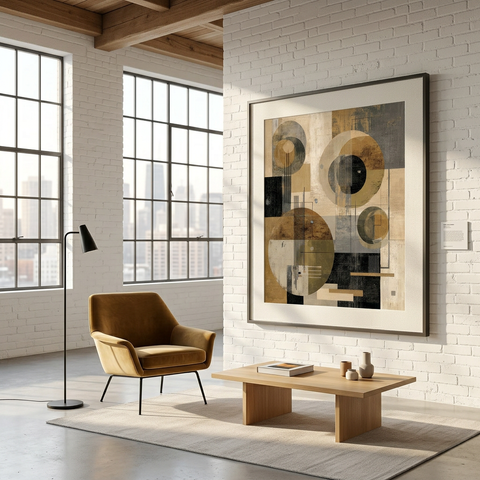 Ordered Motion - Aluminum Print | Geometric Abstract Wall Art | Modern Decor Gift
