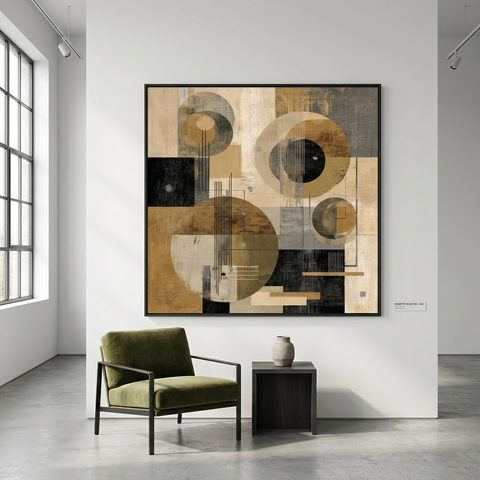 Ordered Motion - Aluminum Print | Geometric Abstract Wall Art | Modern Decor Gift
