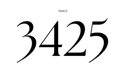 Custom 8x12 Brighton Brushed Aluminum House Number Sign – Modern Architectural Address Plaque