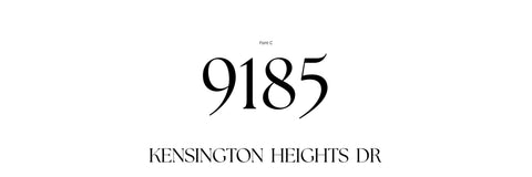 Custom 8x24 Kensington Address Sign | Modern House Numbers Plaque | Brushed Aluminum Metal Outdoor Home Decor | Personalized Gift