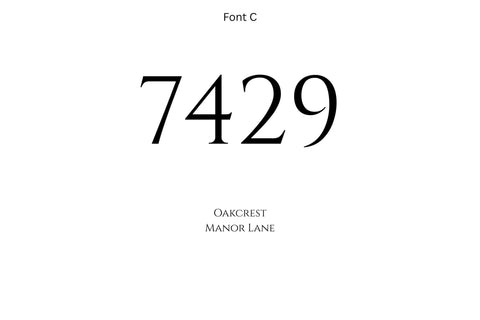 Custom 12x18 Oakcrest Address Sign Brushed Aluminum House Numbers Plaque | Modern Outdoor Home Decor | Personalized Address Plaque