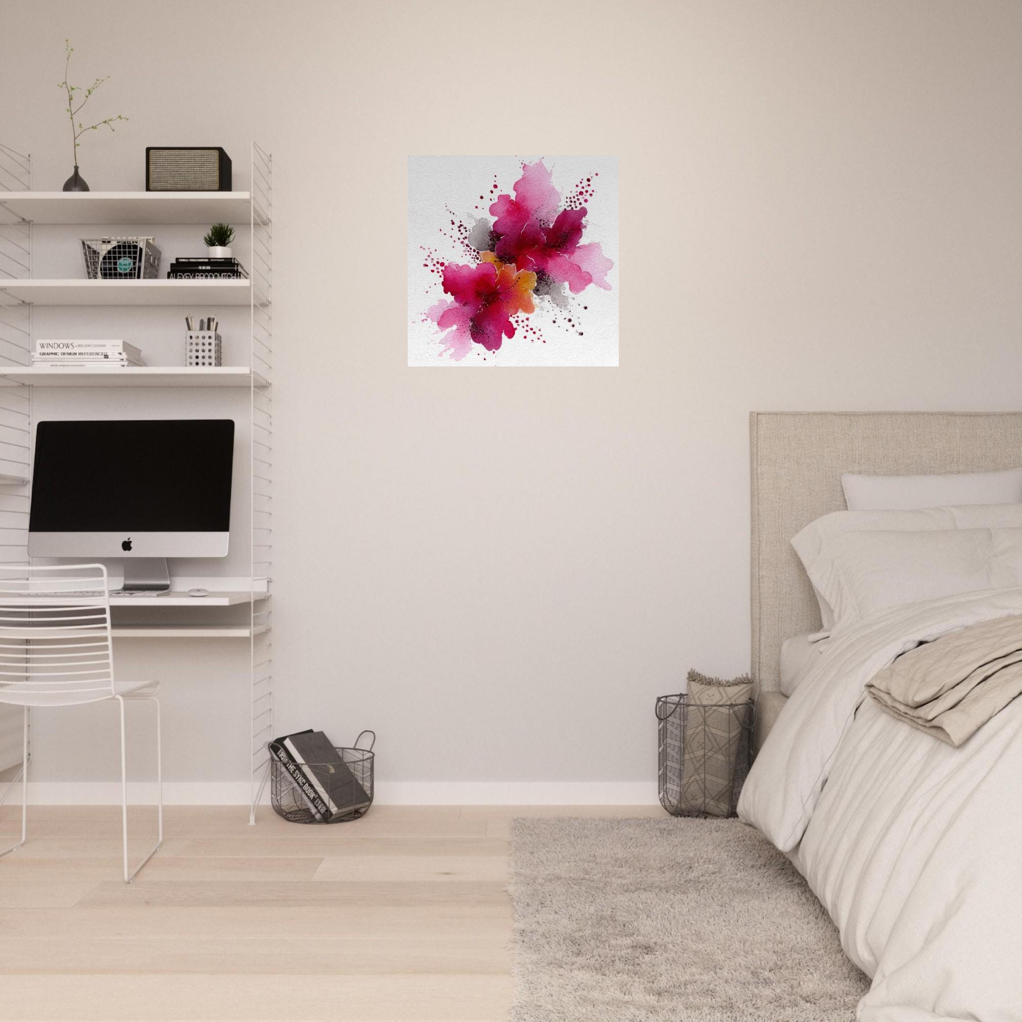 Emotional Outburst Aluminum Print - Modern Art Decor, Vibrant Abstract Wall Art, Unique Gift for Art Lovers