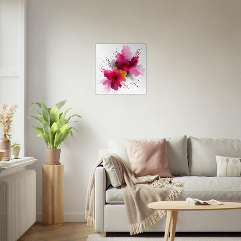 Emotional Outburst Aluminum Print - Modern Art Decor, Vibrant Abstract Wall Art, Unique Gift for Art Lovers