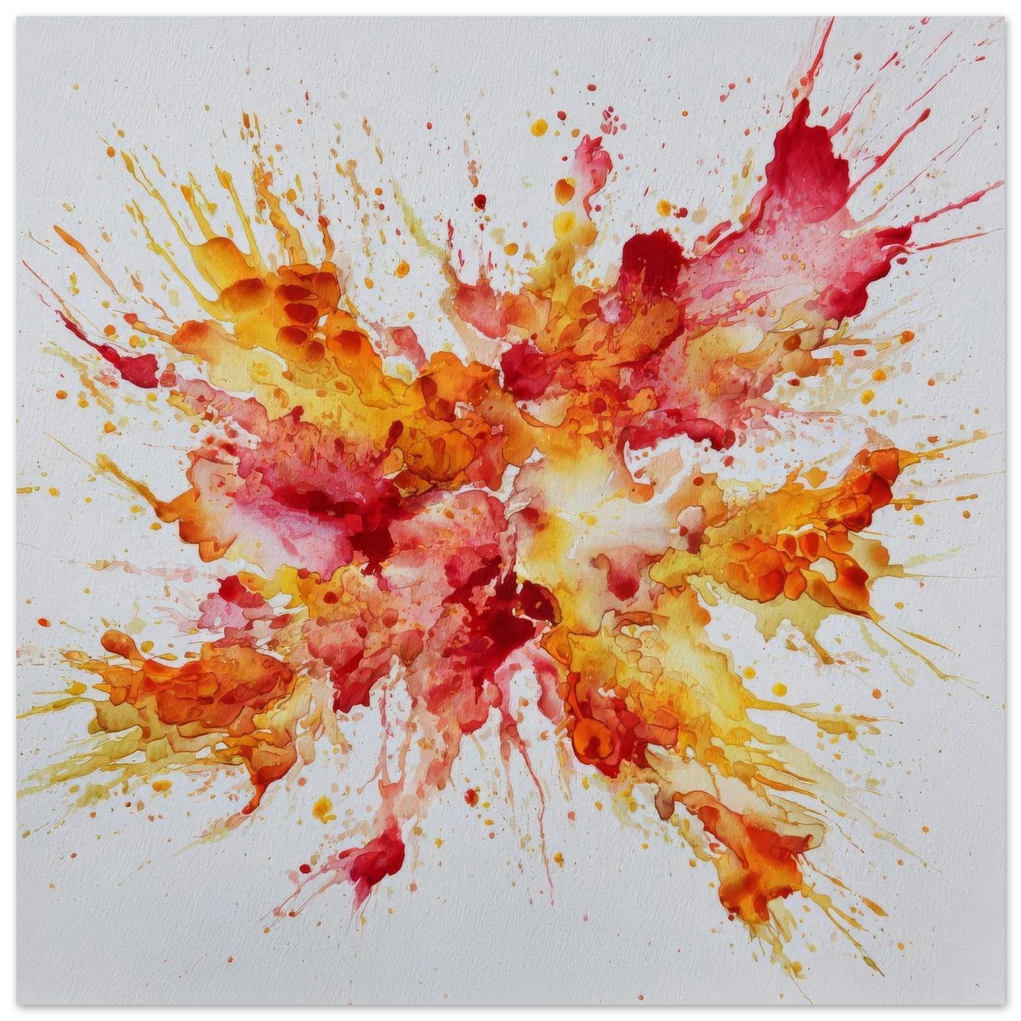Kinetic Force Aluminum Print: Modern Art, Vibrant Colors, Minimalist Decor Gift - Unique Wall Art