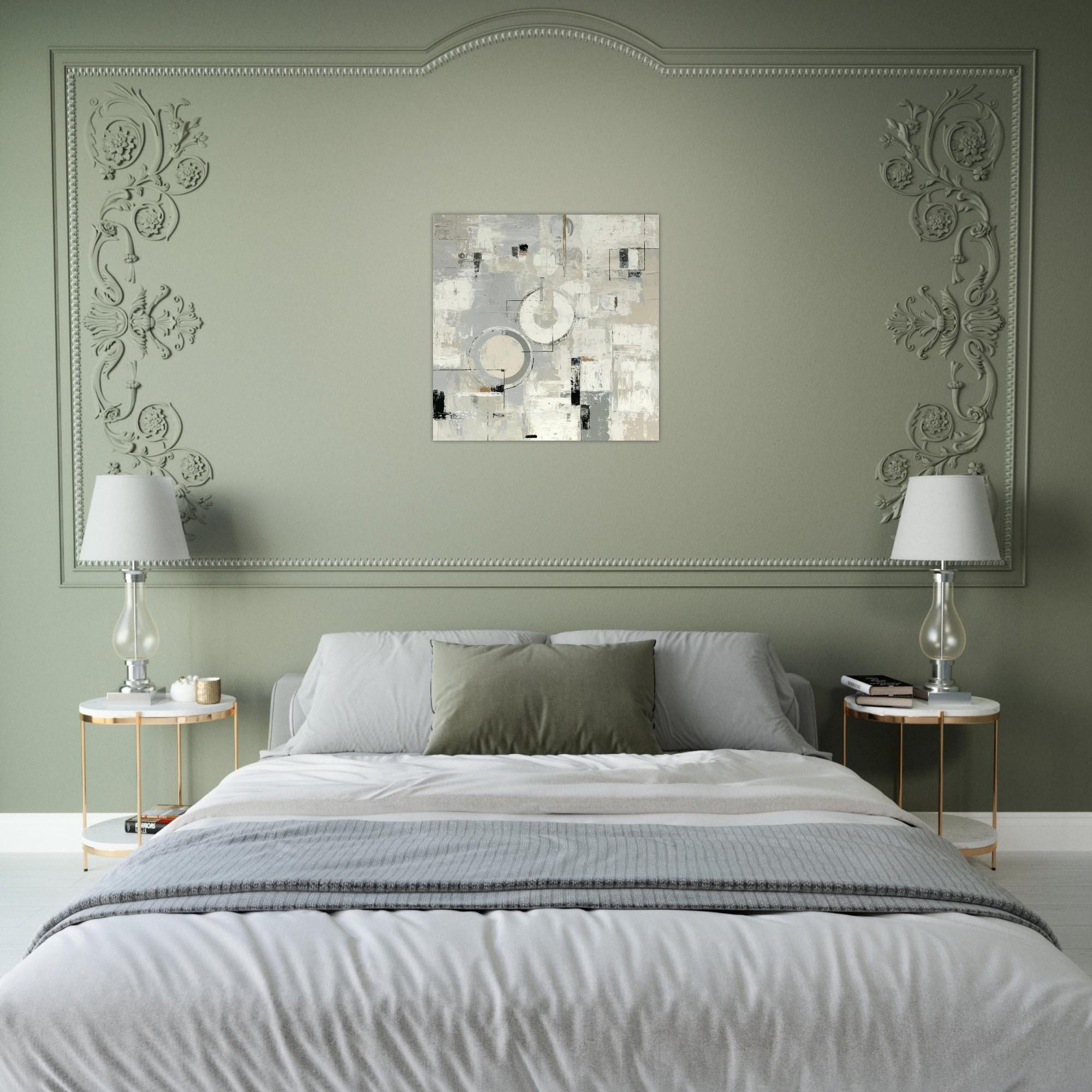 Quiet Geometry - Aluminum Print | Modern Minimalist Wall Art | Abstract Geometric Decor | Calm Serene Art | Large Format Metal Print