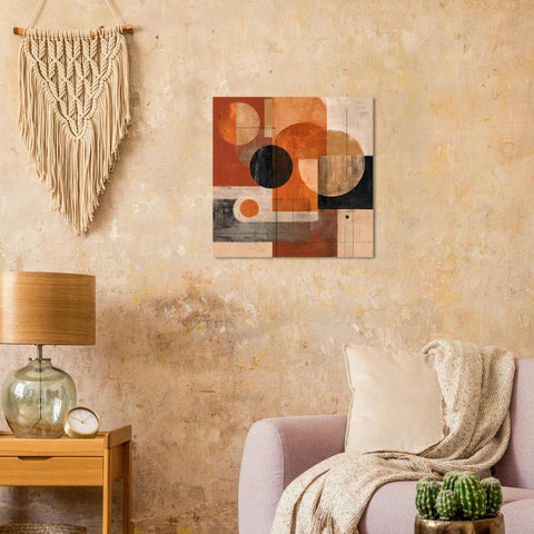 Balanced Element - Aluminum Print | Modern Abstract Wall Art | Minimalist Decor Gift | Vibrant & Textured Illusion