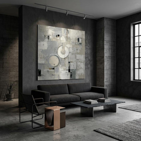 Quiet Geometry - Aluminum Print | Modern Minimalist Wall Art | Abstract Geometric Decor | Calm Serene Art | Large Format Metal Print