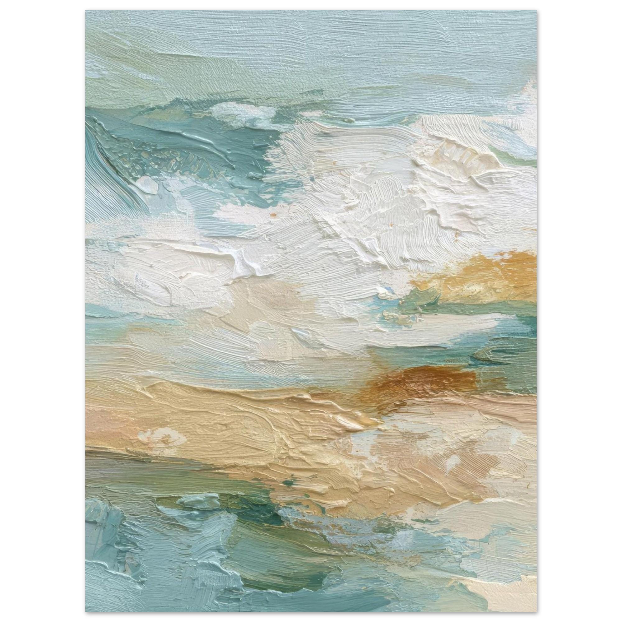 Shorefall - Clash of Echoes - Textured Illusion Abstracts | Coastal Modern Decor | Clash of Echoes Collection | Unique Wall Art Gift