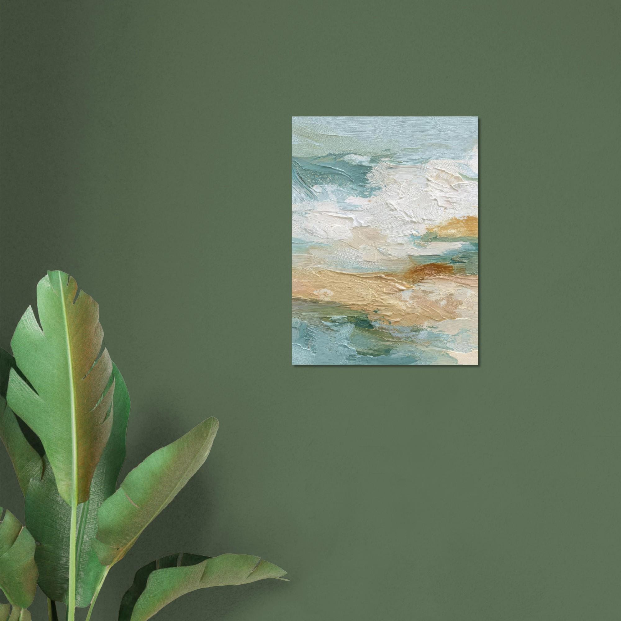Shorefall - Clash of Echoes - Textured Illusion Abstracts | Coastal Modern Decor | Clash of Echoes Collection | Unique Wall Art Gift