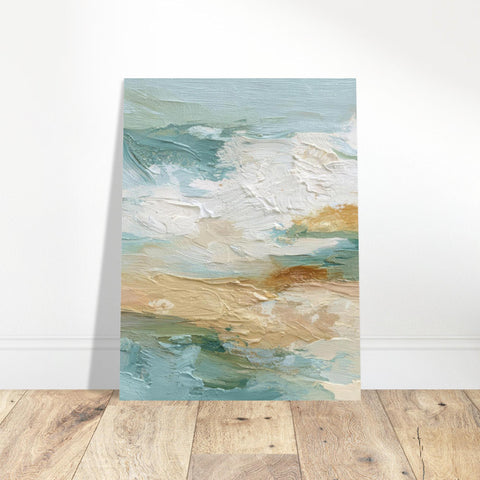 Shorefall - Clash of Echoes - Textured Illusion Abstracts | Coastal Modern Decor | Clash of Echoes Collection | Unique Wall Art Gift