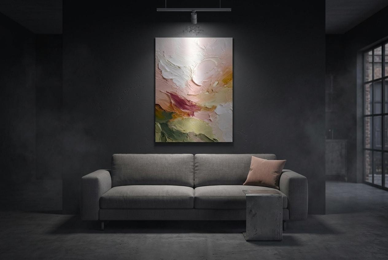 Sunrise - Clash of Echoes - Textured Illusion Abstracts Aluminum Print Art | Coastal Warmth Wall Decor | Modern Home Art