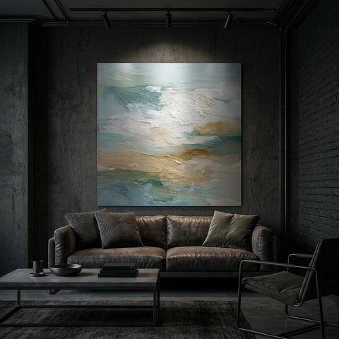 Shorefall - Clash of Echoes - Textured Illusion Abstracts | Coastal Modern Decor | Clash of Echoes Collection | Unique Wall Art Gift