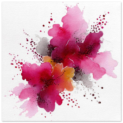 Emotional Outburst Aluminum Print - Modern Art Decor, Vibrant Abstract Wall Art, Unique Gift for Art Lovers
