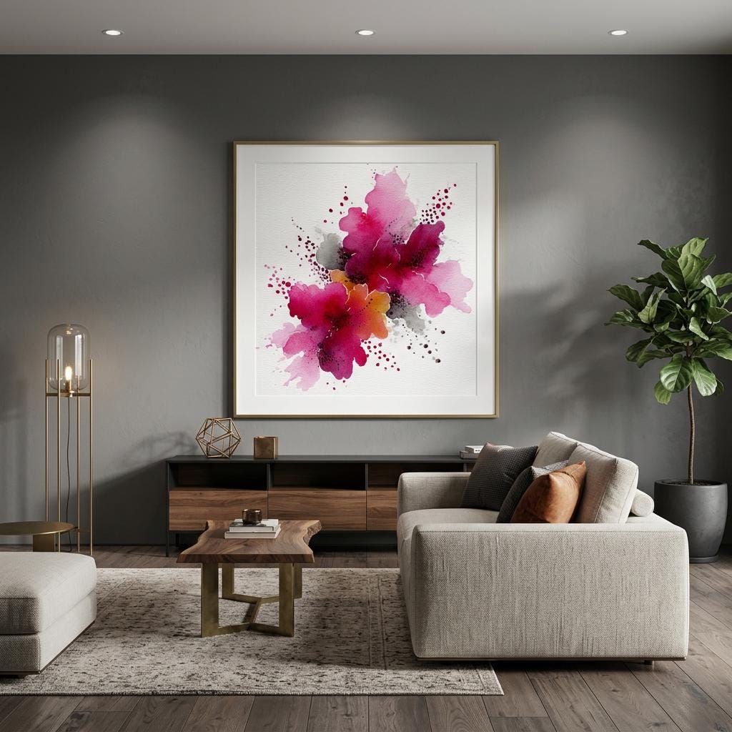 Emotional Outburst Aluminum Print - Modern Art Decor, Vibrant Abstract Wall Art, Unique Gift for Art Lovers