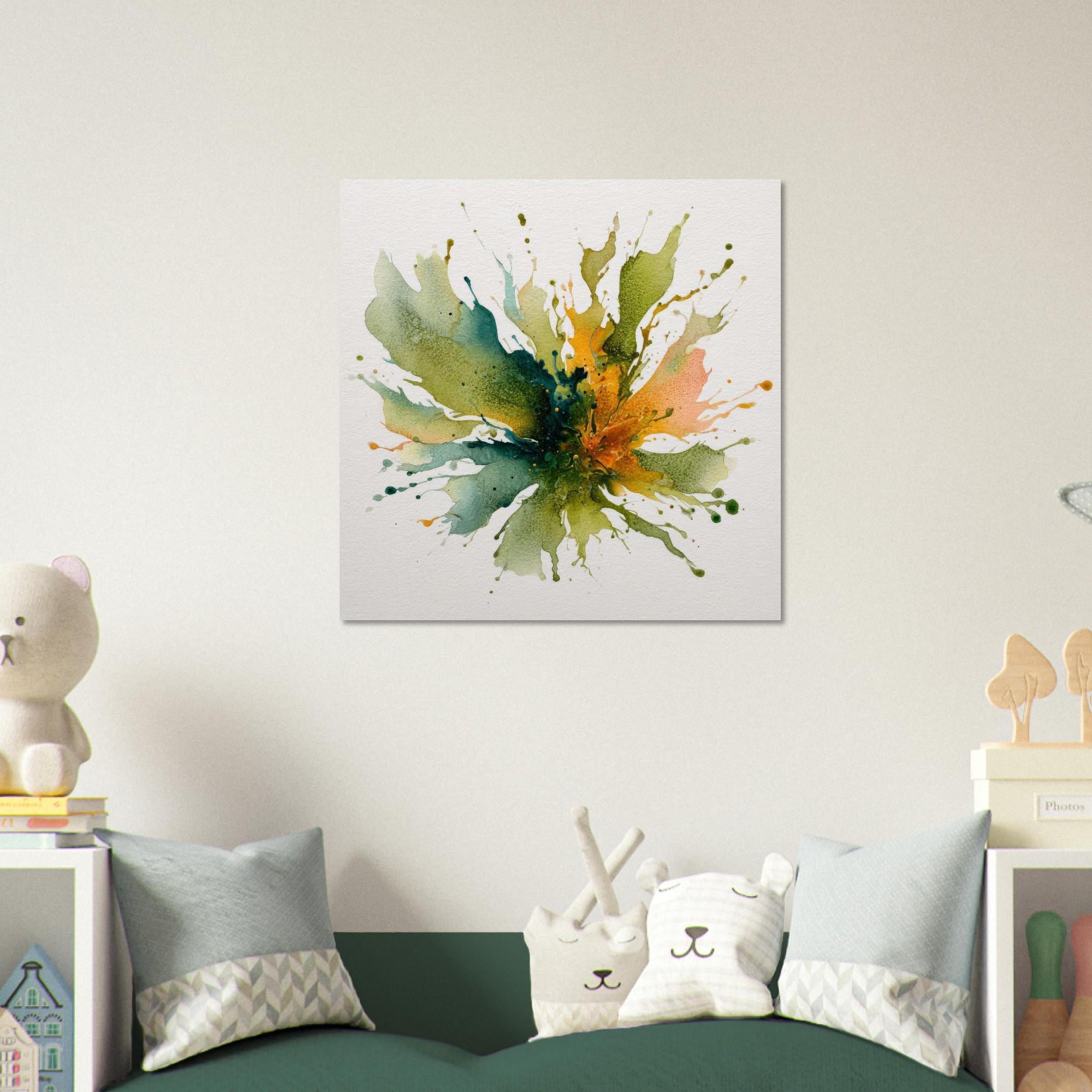 Earth Collision Aluminum Print | Abstract Nature Wall Art | Modern Home Decor | Unique Gift