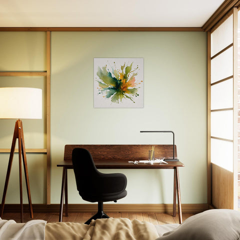 Earth Collision Aluminum Print | Abstract Nature Wall Art | Modern Home Decor | Unique Gift