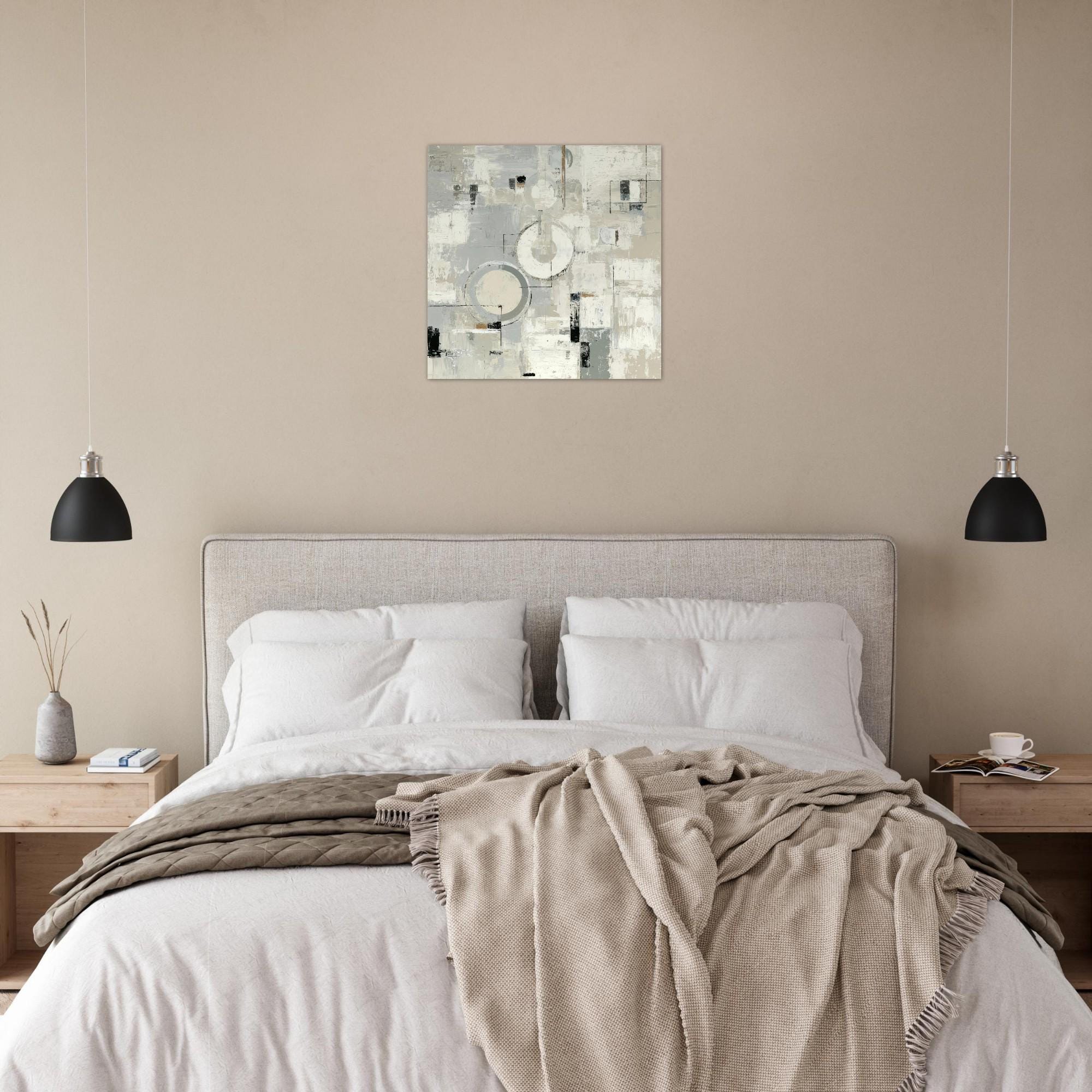 Quiet Geometry - Aluminum Print | Modern Minimalist Wall Art | Abstract Geometric Decor | Calm Serene Art | Large Format Metal Print