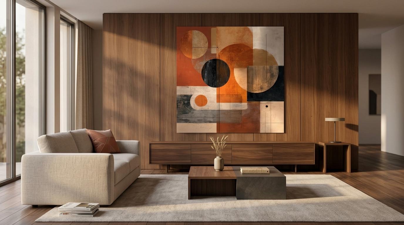 Balanced Element - Aluminum Print | Modern Abstract Wall Art | Minimalist Decor Gift | Vibrant & Textured Illusion