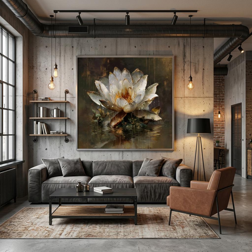 Awakening Lotus Brushed Aluminum Print | Zen Wall Art | Renewal Symbol Gift | Modern Home Decor