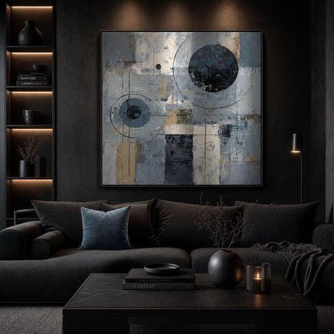 Composed Dimensions - Modern Abstract Aluminum Print | Wall Art | Minimalist Decor Gift | Textured Illusion Art