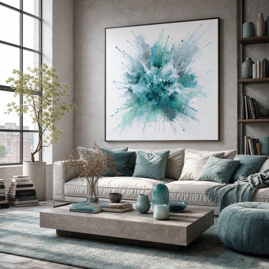 Liquid Velocity Aluminum Print - Modern Abstract Art, Vibrant Colors, Metal Wall Decor, Office Art, Gift for Him
