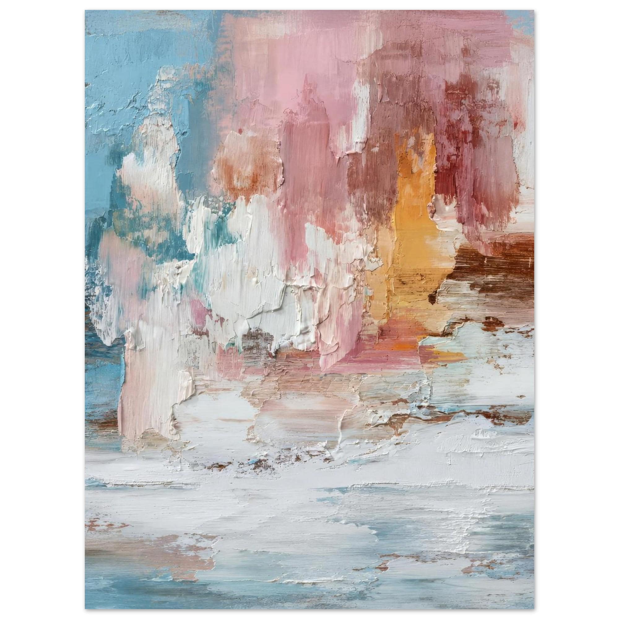Saltwind Clash of Echoes - Textured Illusion Abstracts Coastal Wall Art | Modern Home Decor Gift