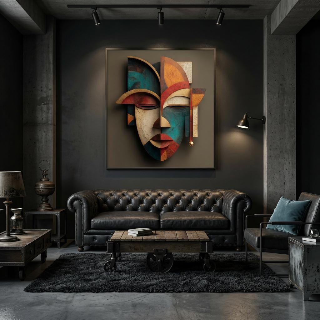 Oba Muse Aluminum Print | Modern Yoruba Royal Art | Abstract African Wall Decor | Contemporary Metallic Wall Art | Home Gift