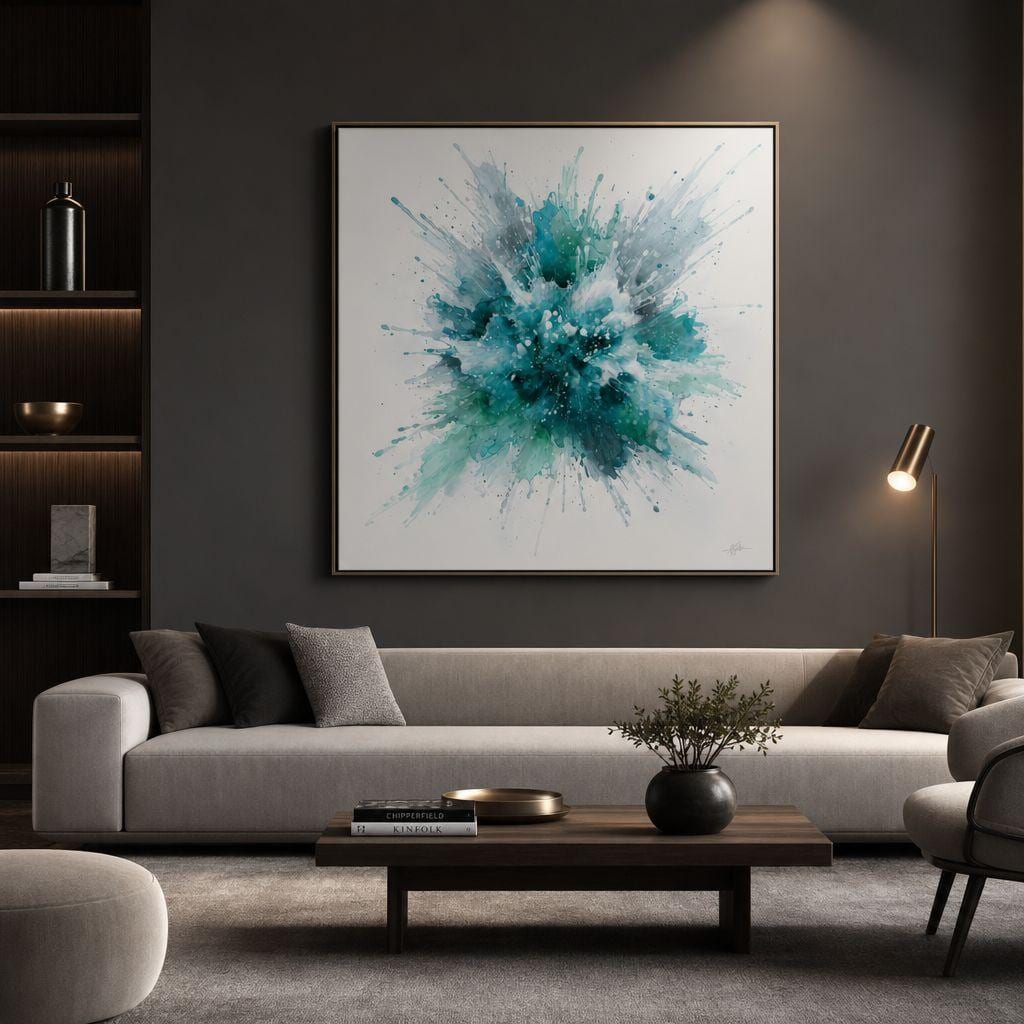 Liquid Velocity Aluminum Print - Modern Abstract Art, Vibrant Colors, Metal Wall Decor, Office Art, Gift for Him