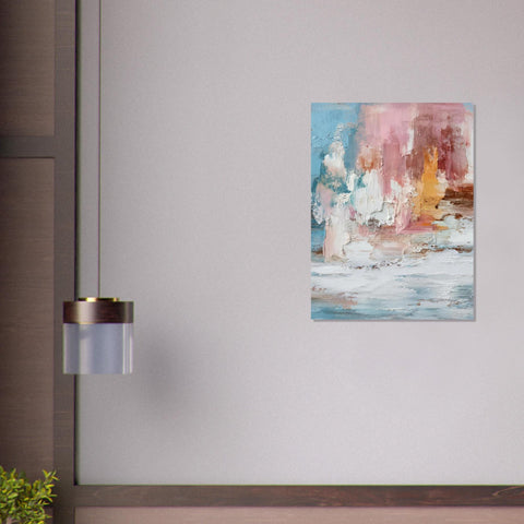 Saltwind Clash of Echoes - Textured Illusion Abstracts Coastal Wall Art | Modern Home Decor Gift