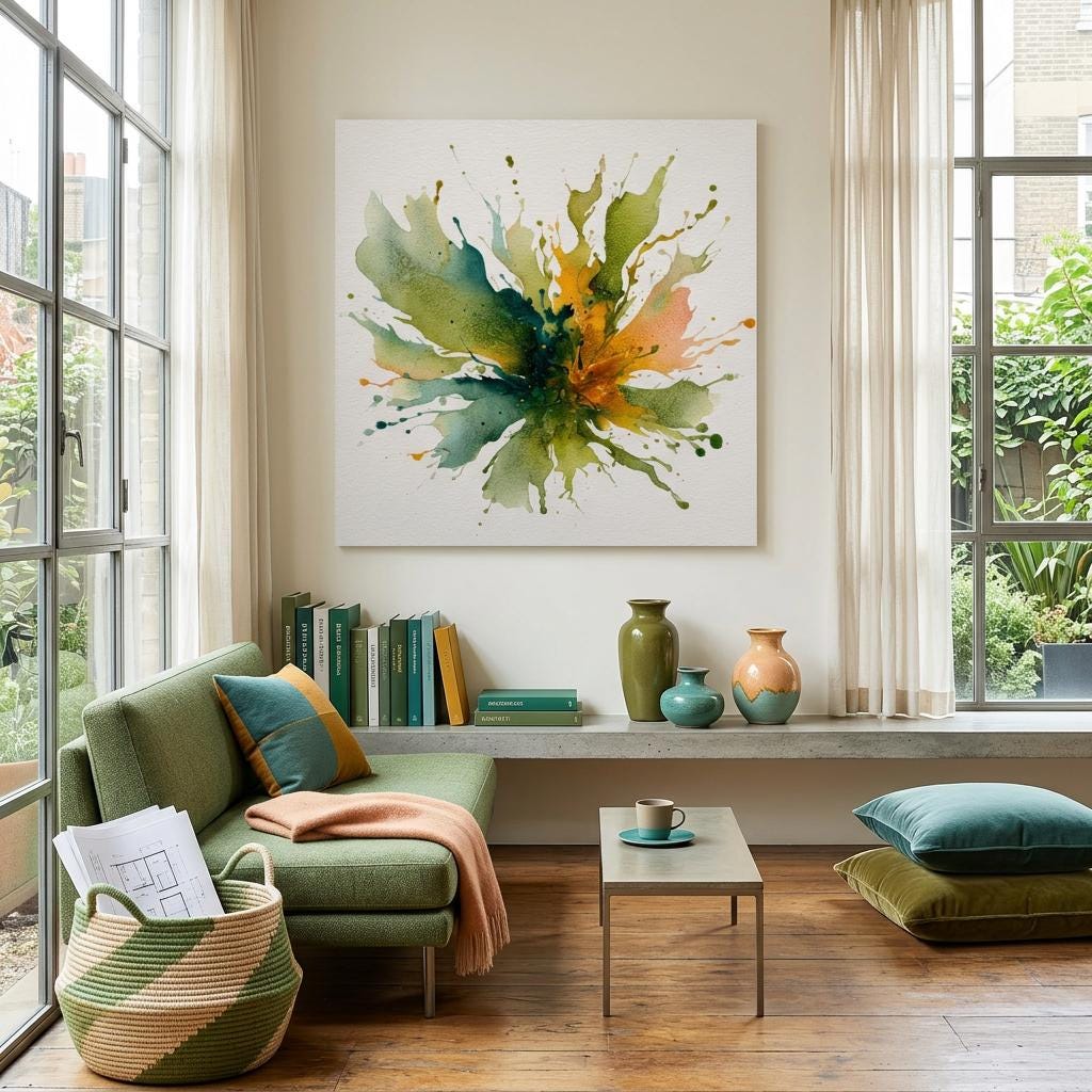 Earth Collision Aluminum Print | Abstract Nature Wall Art | Modern Home Decor | Unique Gift