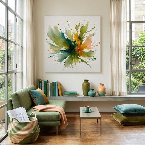 Earth Collision Aluminum Print | Abstract Nature Wall Art | Modern Home Decor | Unique Gift