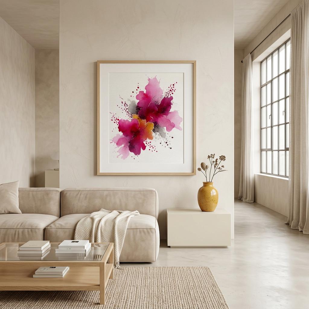 Emotional Outburst Aluminum Print - Modern Art Decor, Vibrant Abstract Wall Art, Unique Gift for Art Lovers