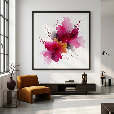 Emotional Outburst Aluminum Print - Modern Art Decor, Vibrant Abstract Wall Art, Unique Gift for Art Lovers