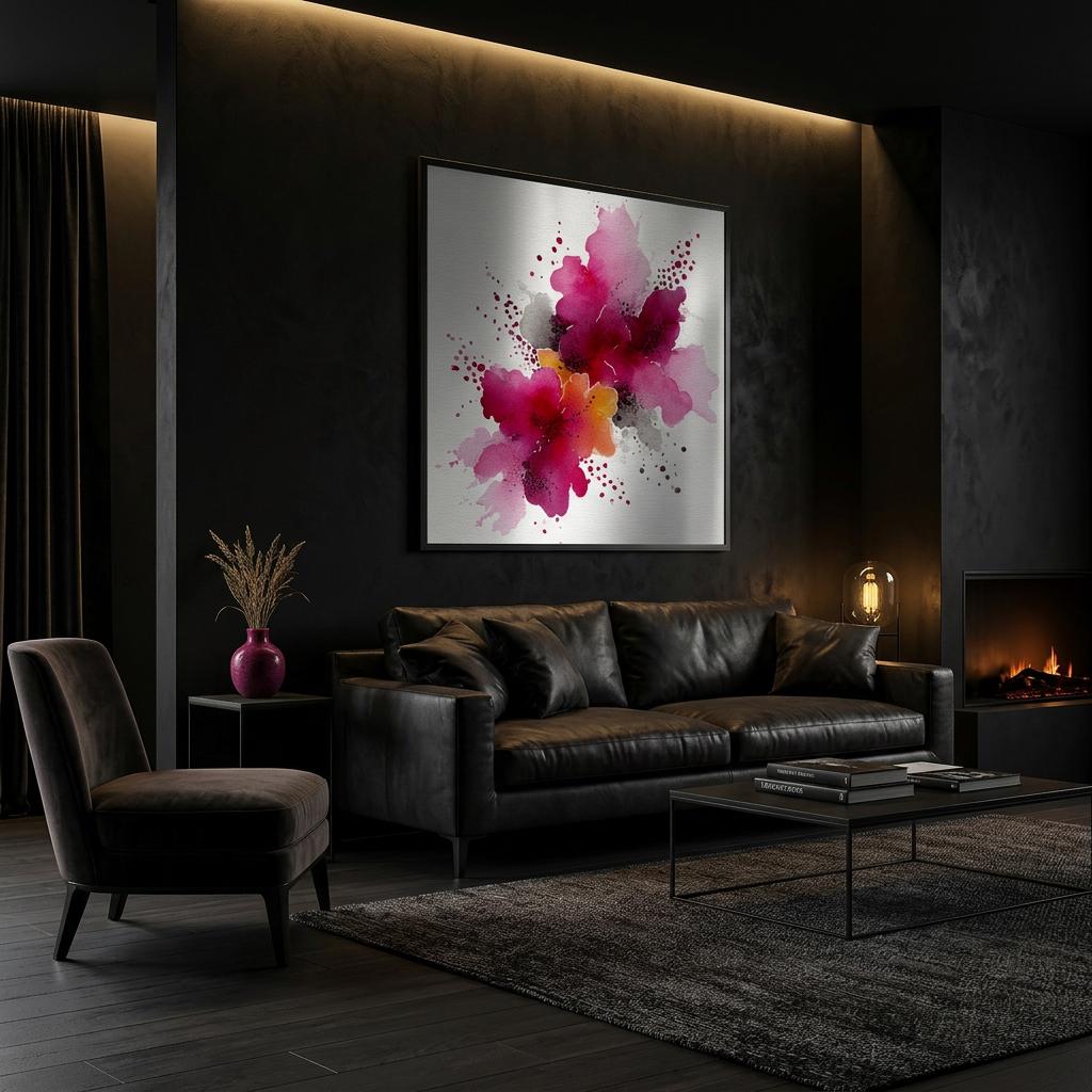 Emotional Outburst Aluminum Print - Modern Art Decor, Vibrant Abstract Wall Art, Unique Gift for Art Lovers