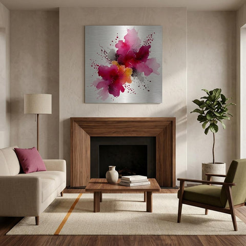 Emotional Outburst Aluminum Print - Modern Art Decor, Vibrant Abstract Wall Art, Unique Gift for Art Lovers