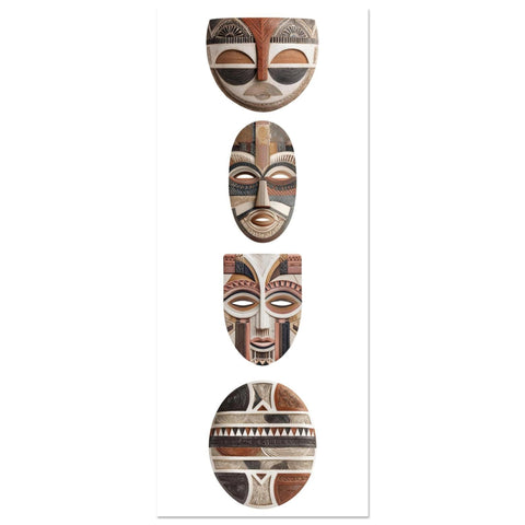 Yoruba Shield III Poster - Modern Geometric African Art Print, Minimalist Heritage Wall Decor, Cultural Wall Art, Home Office Decor
